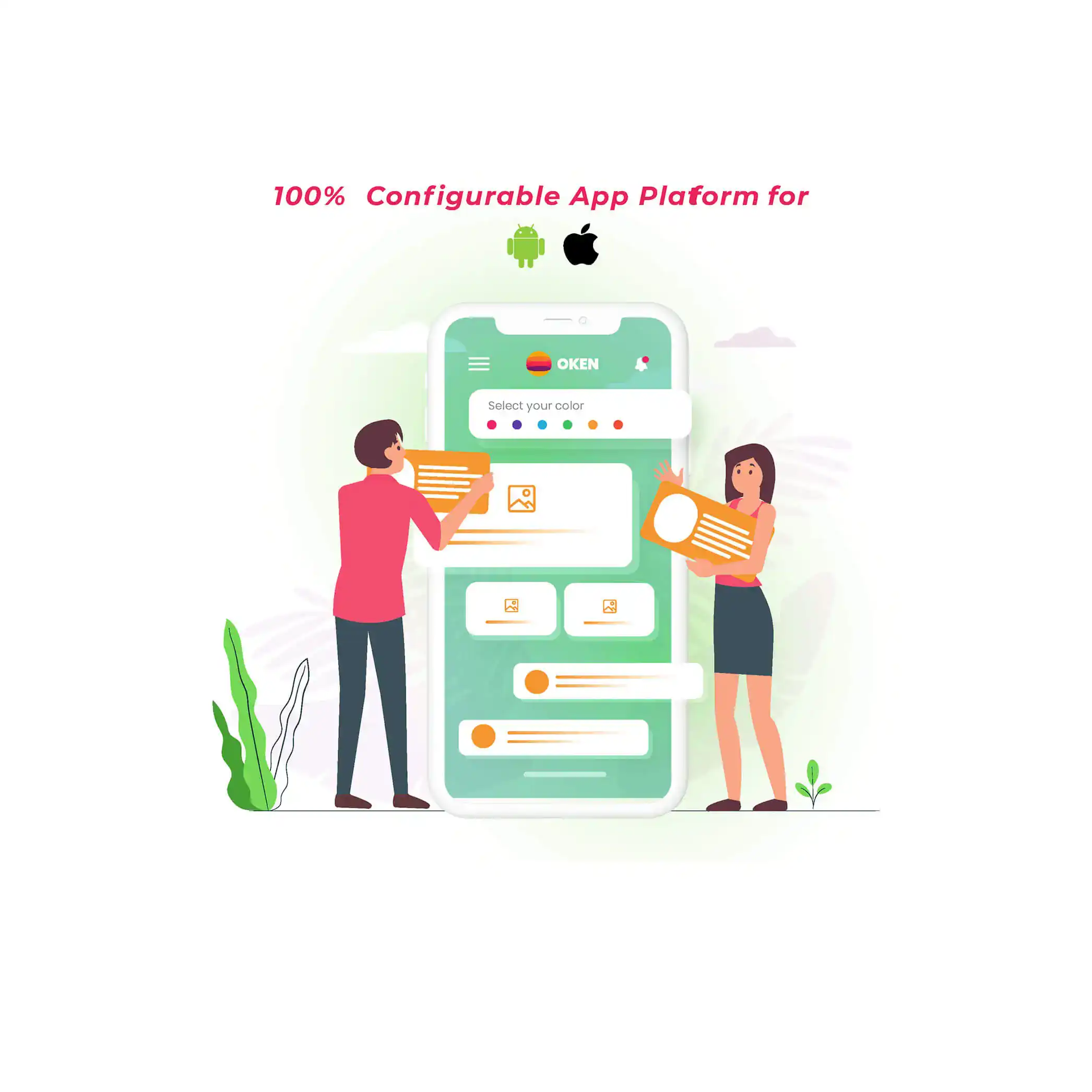 Customer engagement platform with configurable platform