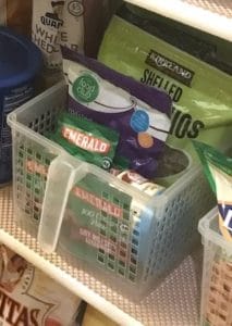 reorganize a walk-in pantry