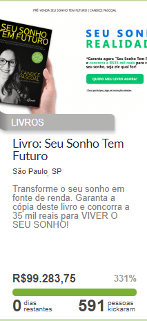 Vaquinha Online para Livros - Seu Sonho Tem Futuro