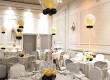 Balloon Bouquet # 33, 50th-Birthday-Balloon-Bouquet Table Centerpiece