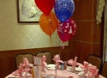 Balloon Bouquet # 49, Bouquet-of-5 Table Centerpiece