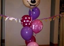 Balloon Bouquet # 44, Bouquet-with-Minnie-Mylar