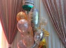 Balloon Bouquet # 51, Champagne-Mylar-Birthday-Balloon-Bouquet