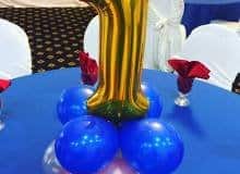 Balloon Bouquet # 36,Number1-Mylar-Balloon-Bouquet