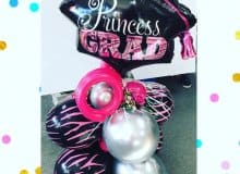 Balloon Bouquet # 77, Princess-Grad-Balloon-Bouquet