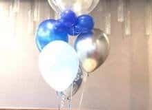 Balloon Bouquet # 43, Winter-Wonderland-Bouquet