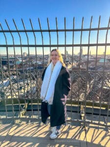 The view from the top of the round tower over the city of Copenhagen makes the climb and small ticket price worthwhile during my extreme day trip to Europe.
