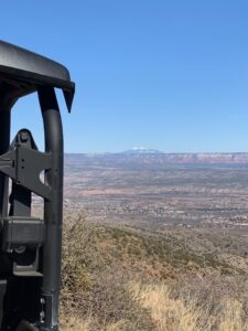 View of Sedona Arizona from Mingus Mountain OHV Trail