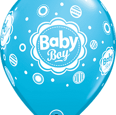 Baby Boy Dots 11" Baby Shower/Welcome Baby Balloons
