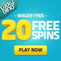 Lucky Dino Casino 120 free spins and 150% up to €400 bonus