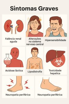 Sintomas graves que a terapia antirretroviral pode causa