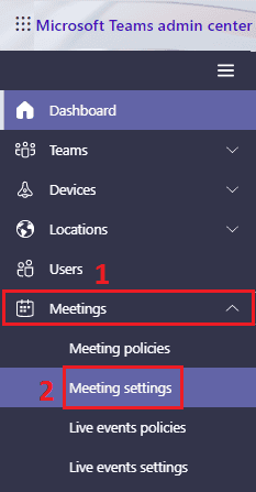 Microsoft Teams Setting