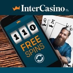 InterCasino | 110 free spins (NDB) and 100% bonus up to €900