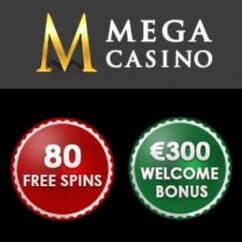 Mega Casino 10 gratis spins + 70 free spins + €200 free bonus