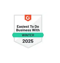 G2 Easiest To Do Business With Winter 2025