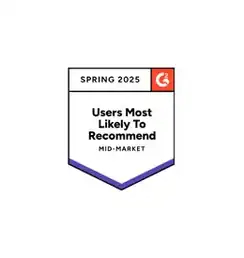 G2 Users Most Likely To Recommend Spring 2025