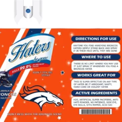 Denver Broncos Hater Spray 20oz Skinny Tumbler