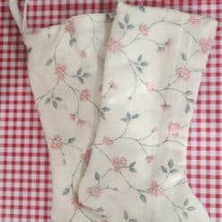 Handmade Floral Lined Stockings 2pk