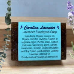 Lavender Eucalyptus Soap, Handcrafted Glycerin Bar Soap (2 Soap Bars)