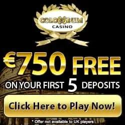 Colosseum Casino | €£$ 750 free bonus and no deposit free spins