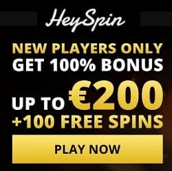 HeySpin Casino banner 250x250 new