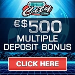 Virtual City Casino | €50 No Deposit + 500 free spins play | Review