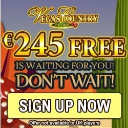 Vegas Country Casino | 150% up to €245 bonus & 100 free spins | Review