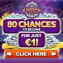 Zodiac Casino | 80 free spins on jackpot + €500 free bonus | Review