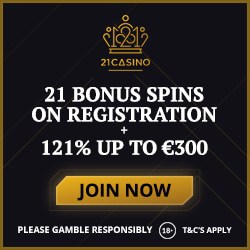 21casino.com free spins and review