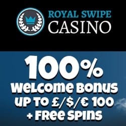 Royal Swipe Casino | 100 free spins + 100% up to €1000 bonus | Review