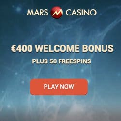 Mars Casino 50 free spins & 175% up to €400 or 4 Bitcoins free bonus