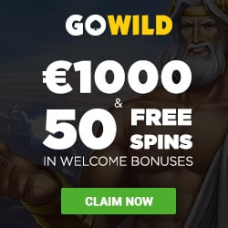 GoWild Casino $1000 gratis and 50 free spins welcome bonus