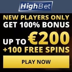 HighBet free spins banner