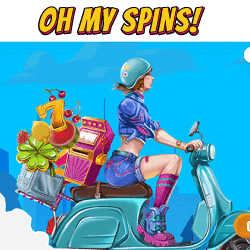 OhMySpins Casino new logo image