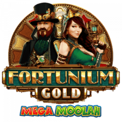 Fortunium Gold Mega Moolah jackpot banner