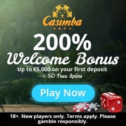 Casimba Casino 125 gratis spins and €/$6,500 free bonus