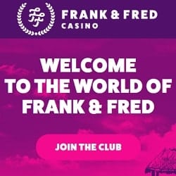 FrankFred.com 100 gratis spins no deposit + €300 free bonus