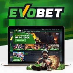 Evobet Casino & Sports - €1000 free bonus on every deposit