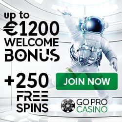 GoPro Casino [register & login] 1200€ bonus and 250 free spins