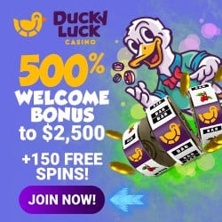 Duck Luck Casino bonus banner 250x250