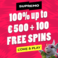 Supremo Casino banner EUR 250x250