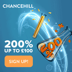 Chance Hill Casino £300 bonus and 200 free spins (Closed)