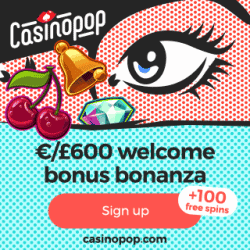 Casino Pop - 100 free spins and 450% bonus up to €600 - review