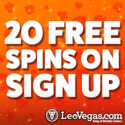 Leo Vegas Casino banner (20 FS)