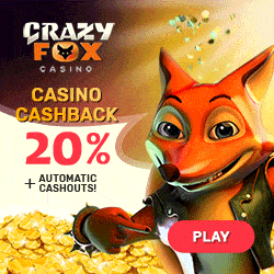 Crazy Fox Casino banner 250x250