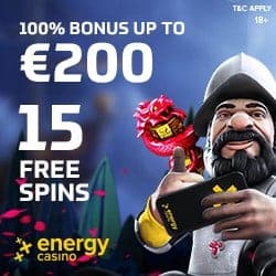 EnergyCasino 70 free spins & €400 free bonus – no deposit required