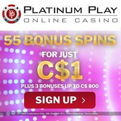 Platinum Play Casino exclusiuve banner 250x250