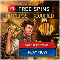 20 FS no deposit + €400 bonus + 100 free spins