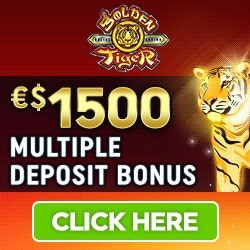 Get $1500 free bonus on jackpot game at Golden Tiger Casino!