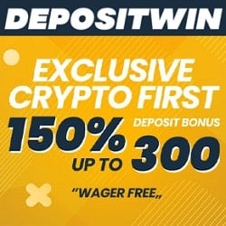 DepositWin Casino crypto banner